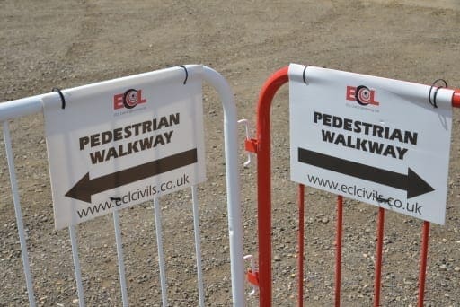 Pedestrian Wallkway and Road Construction