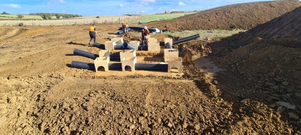 Badger sett relocation at Stanton Cross Wellingborough