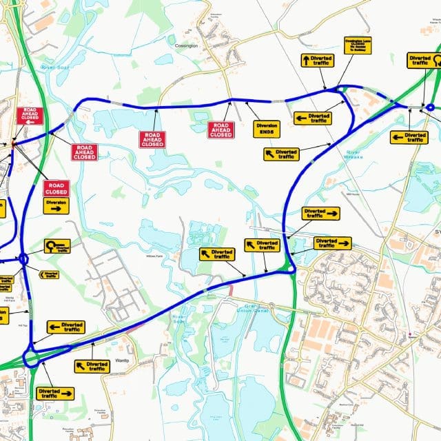 Broadnook diversion route june