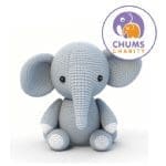 Knitted elephants CHUMS charity